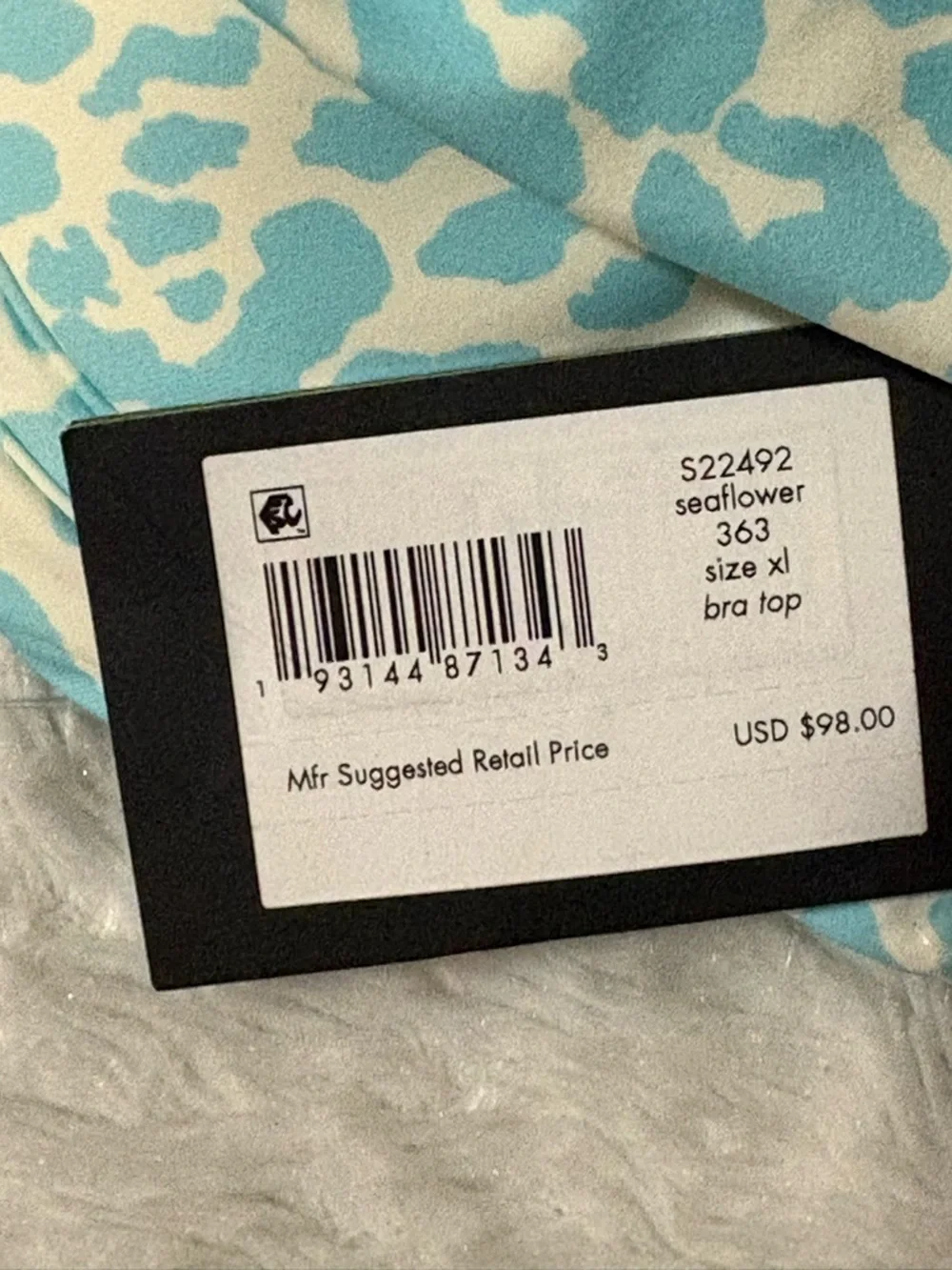 Kate Spade New York Regal Leopard print 2 Pieces Swimsuit bikini set Size XL